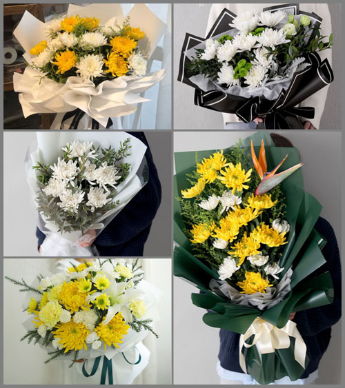 浙江省金华义乌市义亭镇上滕村白事花束代送